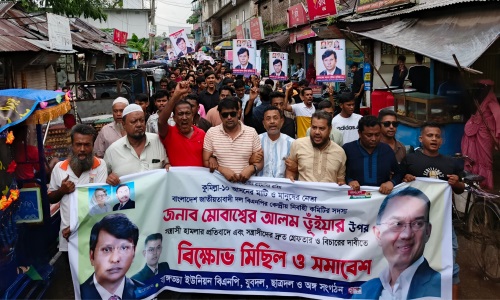 বাঙ্গড্ডায় বিএনপির বিক্ষোভ