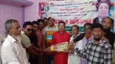 জোড্ডা পশ্চিম ইউনিয়ন বিএনপি সাধারণ সম্পাদক মিজানুর রহমান মুন্নাকে ফুলেল সংবর্ধনা 