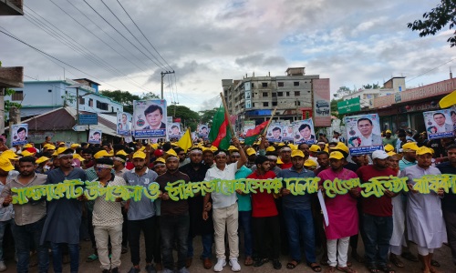 নাঙ্গলকোটে স্বেচ্ছাসেবক দলের প্রতিষ্ঠাবার্ষিকীতে বর্ণাঢ্য র‌্যালি