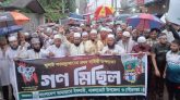 নাঙ্গলকোটে জামায়াতের গণমিছিলে বৃষ্টিতে ভিজে জনতার ঢল
