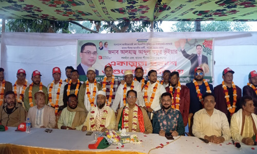 ঢালুয়ায় ধানের শীষের প্রার্থী আব্দুল গফুর ভূঁইয়ার পক্ষে একাত্মতা প্রকাশ অনুষ্ঠান