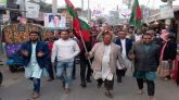 তারেক রহমানের স্বদেশ প্রত্যাবর্তনকে স্বাগত জানিয়ে নাঙ্গলকোটে আনন্দ মিছিল