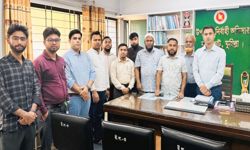 নাঙ্গলকোট প্রেসক্লাব নেতৃবৃন্দের সাথে নবযোগদানকৃত উপজেলা নির্বাহী কর্মকর্তা’র মতবিনিময় 