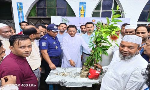 বটতলী ইউনিয়নে প্রাকৃতিক দুর্যোগে ক্ষতিগ্রস্ত ও অসহায়দের মাঝে খাদ্যশস্য উপহার ও চারাগাছ বিতরণ